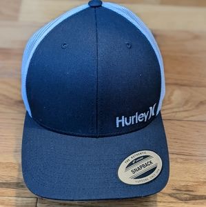 Hurley Navy Blue and White Snap Back Hat